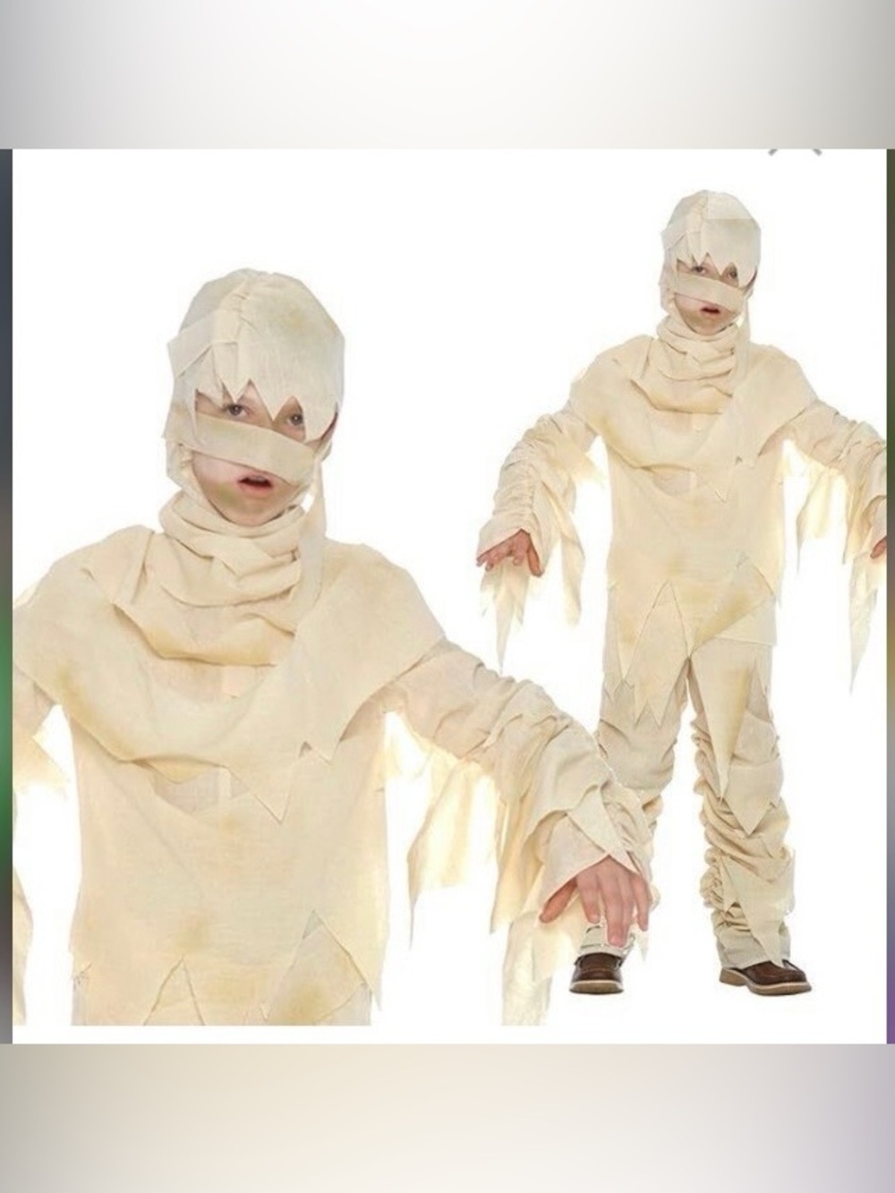 Kids Mummy Costume, Halloween, Sz S (4-6Y)